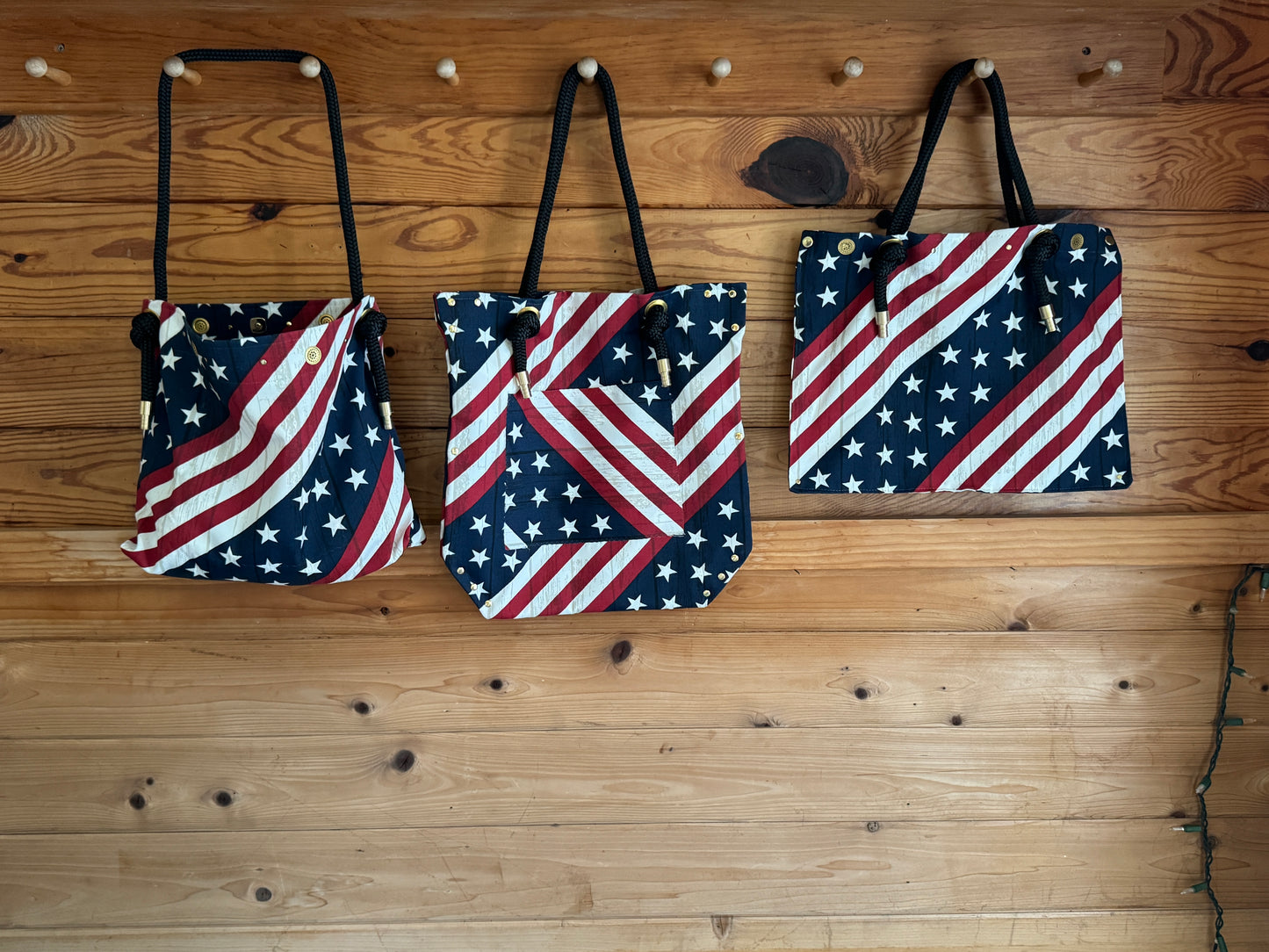 The Tippy Tote Vintage Flag