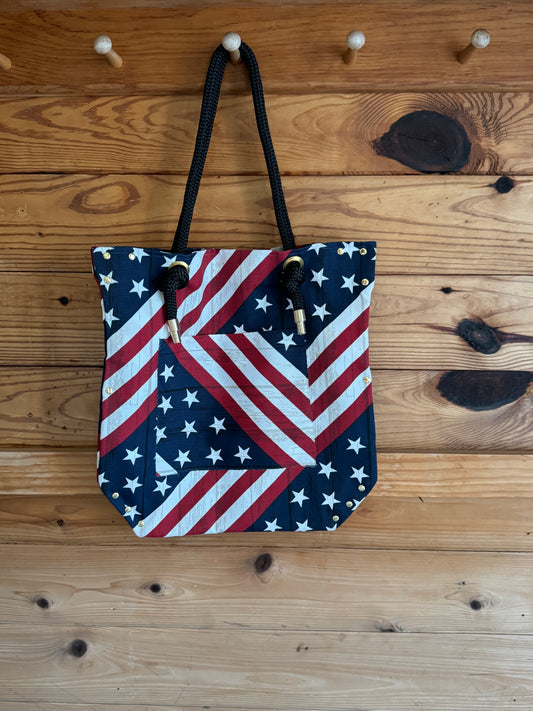 The Tippy Tote Vintage Flag