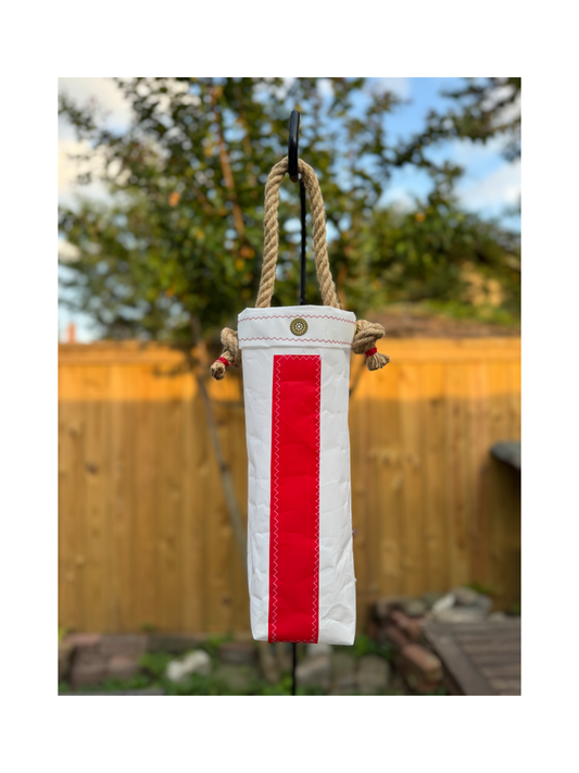 The Torpedo Sailcloth Wine Bag