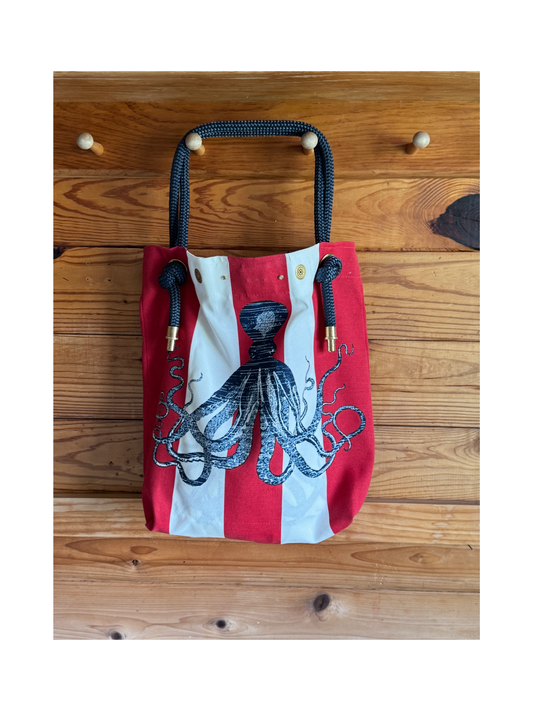 The Tall Buoy Bag in American Cephalopod - Limited Edition Fabric