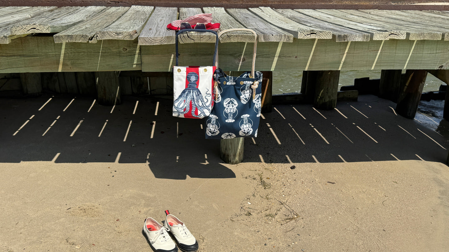 The Shrimpy Bag in American Cephalopod - A Limited Edition Fabric