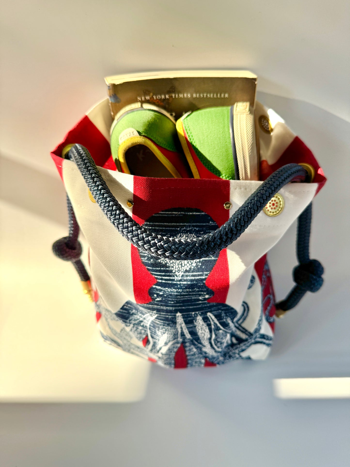 The Shrimpy Bag in American Cephalopod - A Limited Edition Fabric