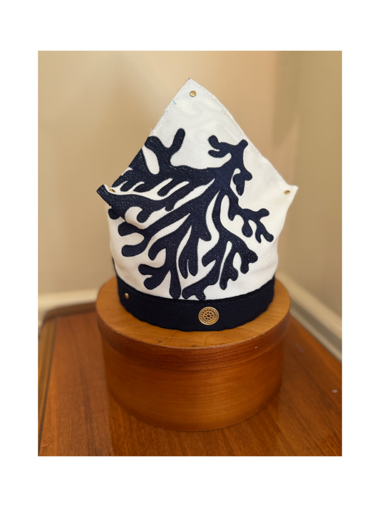 The Skipper Scarf in Coral Fan