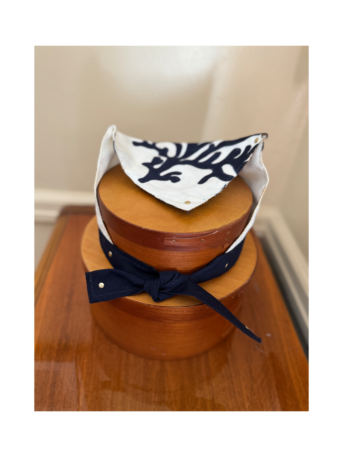 The Skipper Scarf in Coral Fan