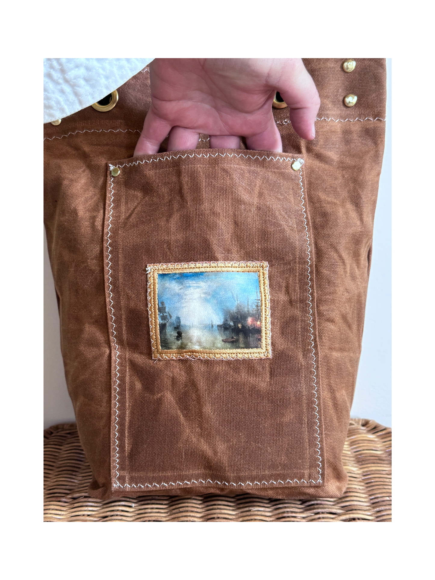 SKIPPER-ELLI Face Bag on Waxed Cotton