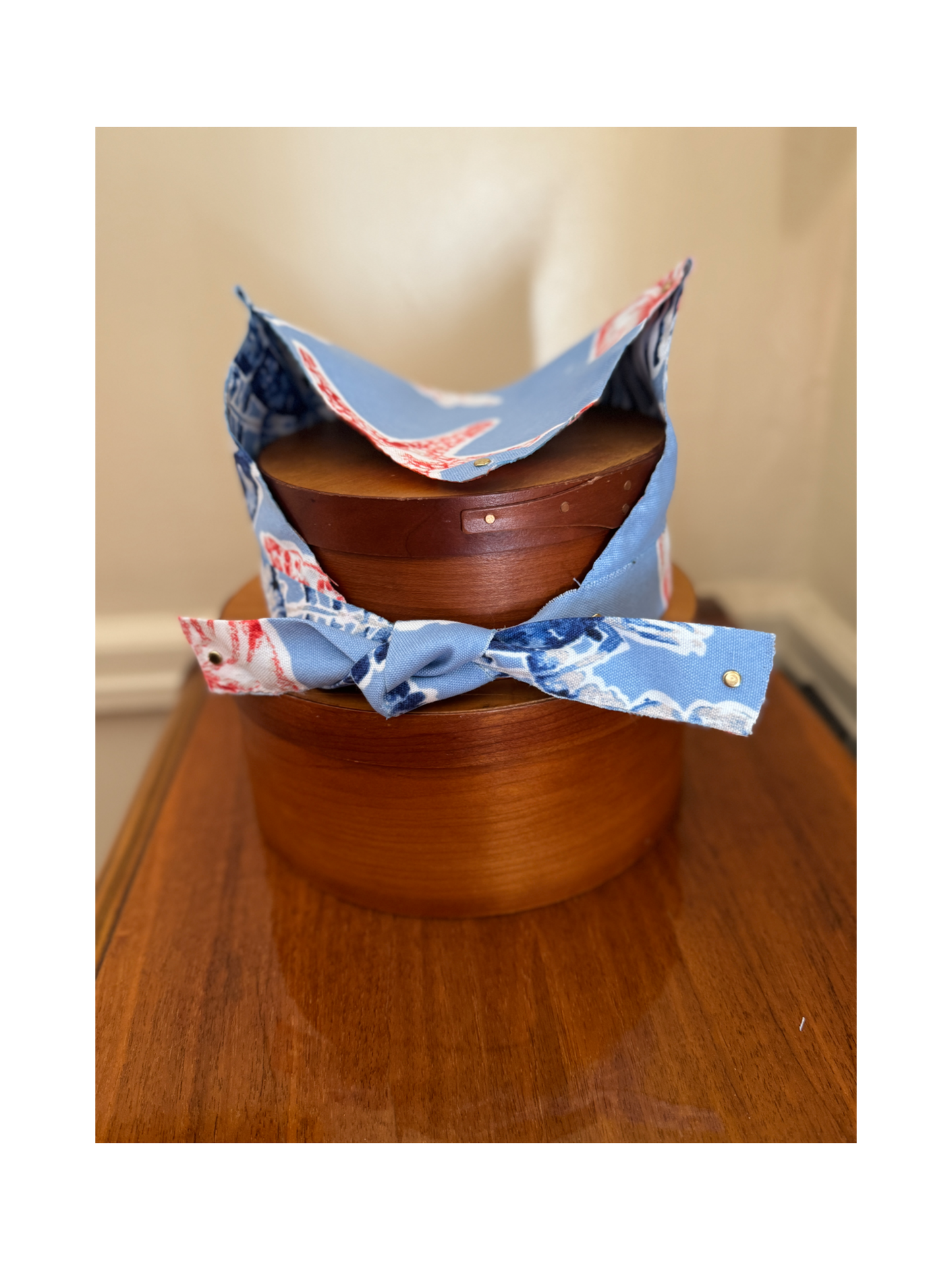 The Skipper Scarf in Carolina Blue Oceans