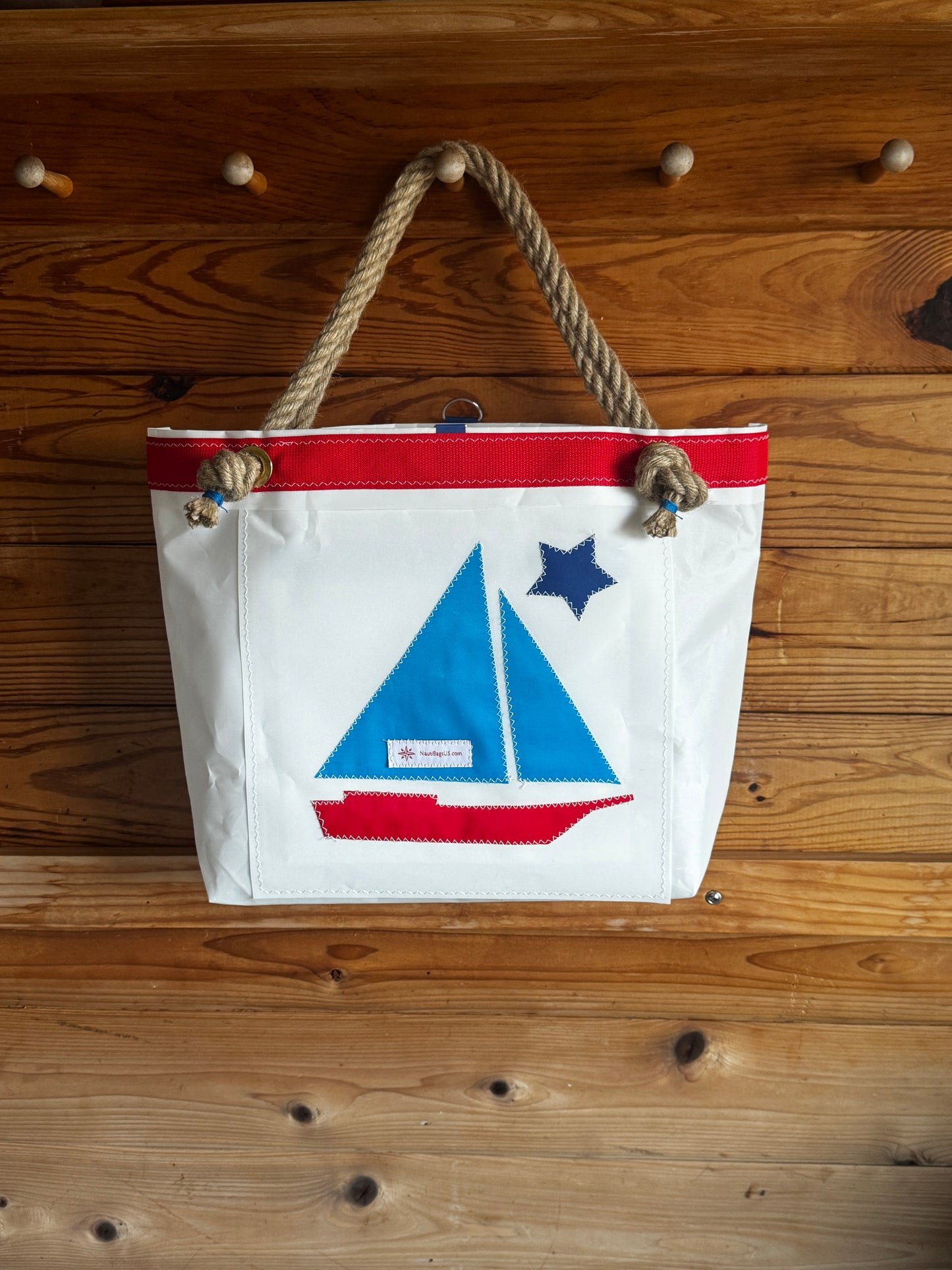 250 Celebration Skipjack Sailcloth Tote Bag
