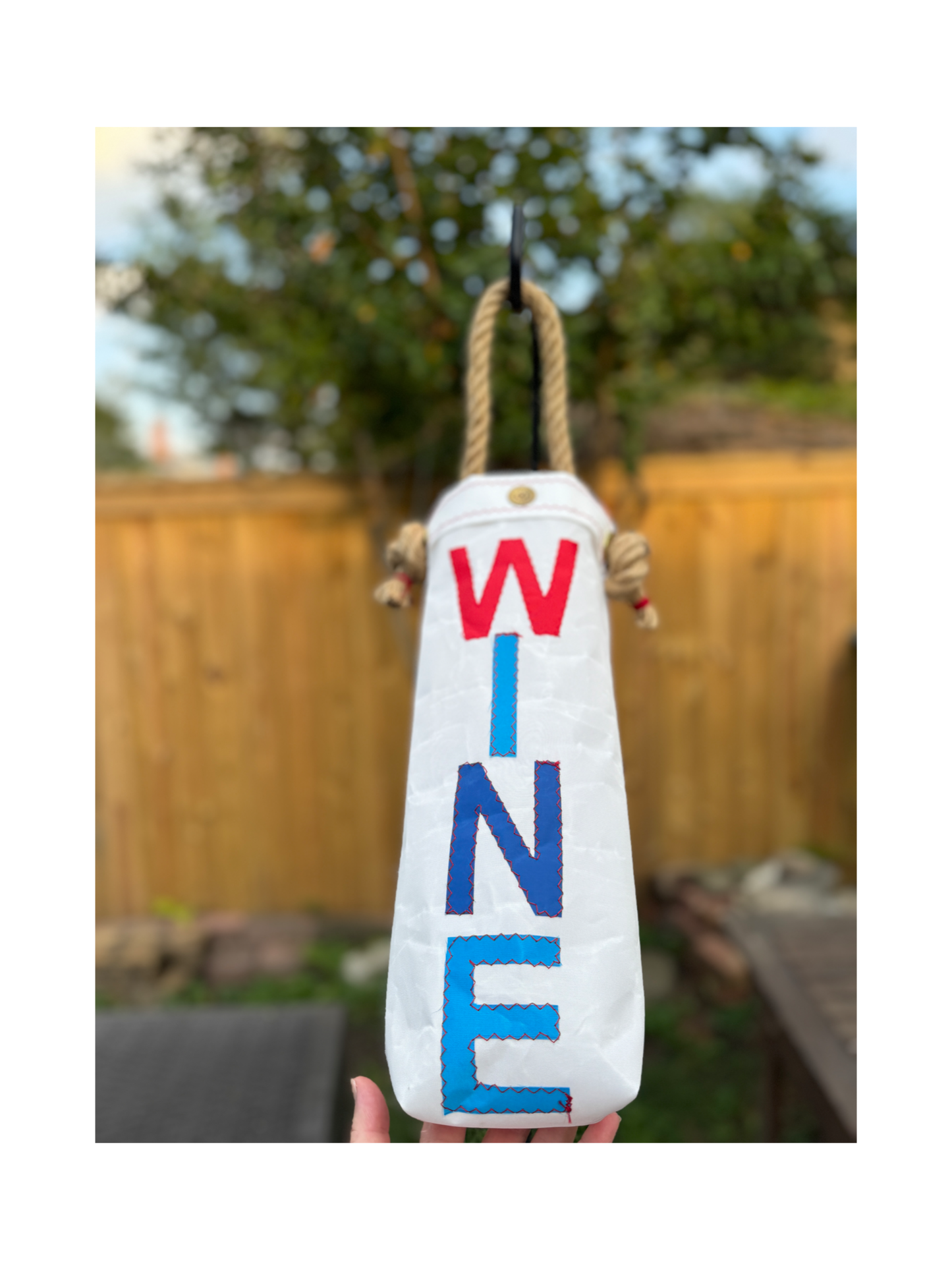 The Torpedo Sailcloth Wine Bag