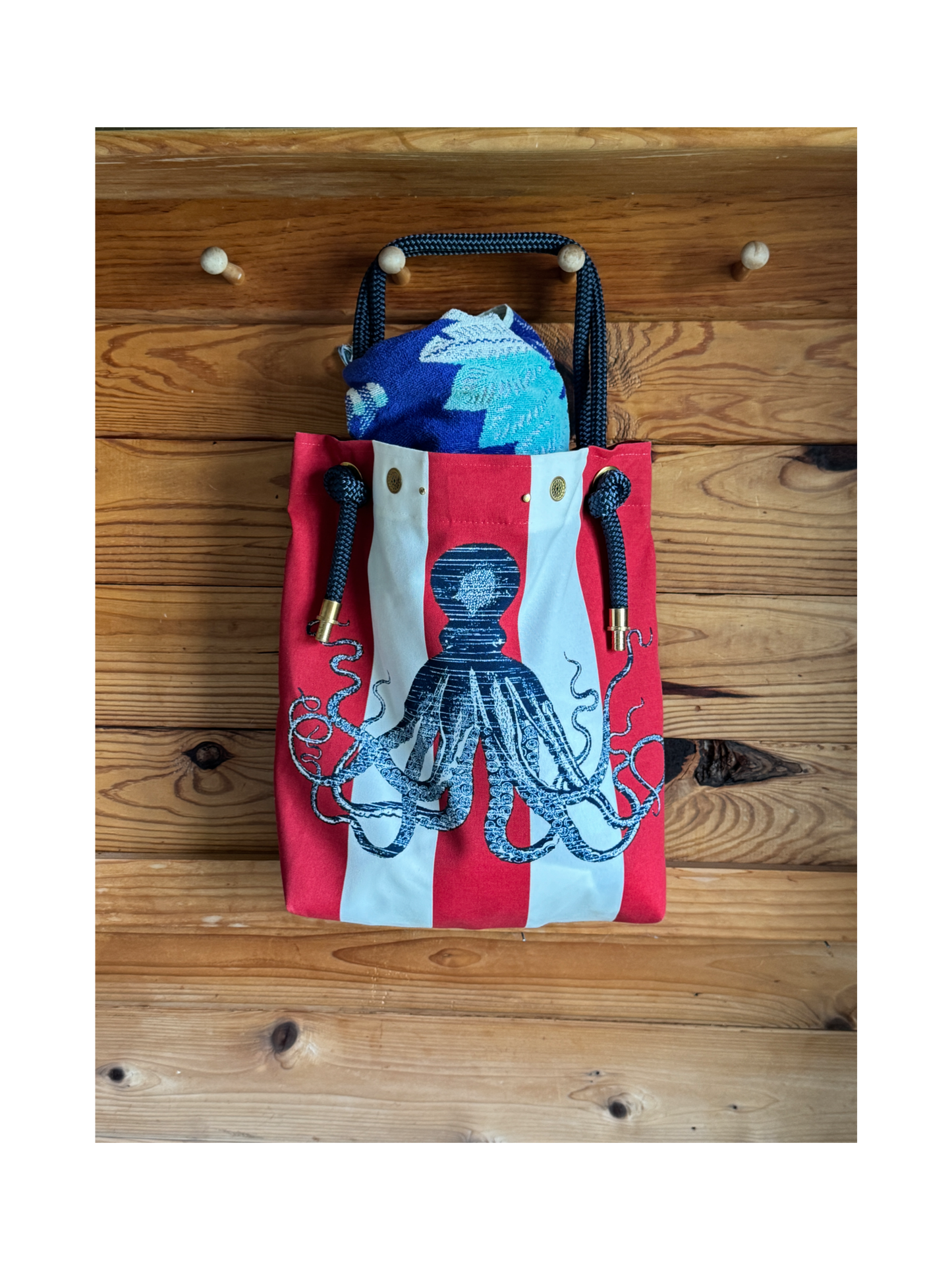 The Tall Buoy Bag in American Cephalopod - Limited Edition Fabric