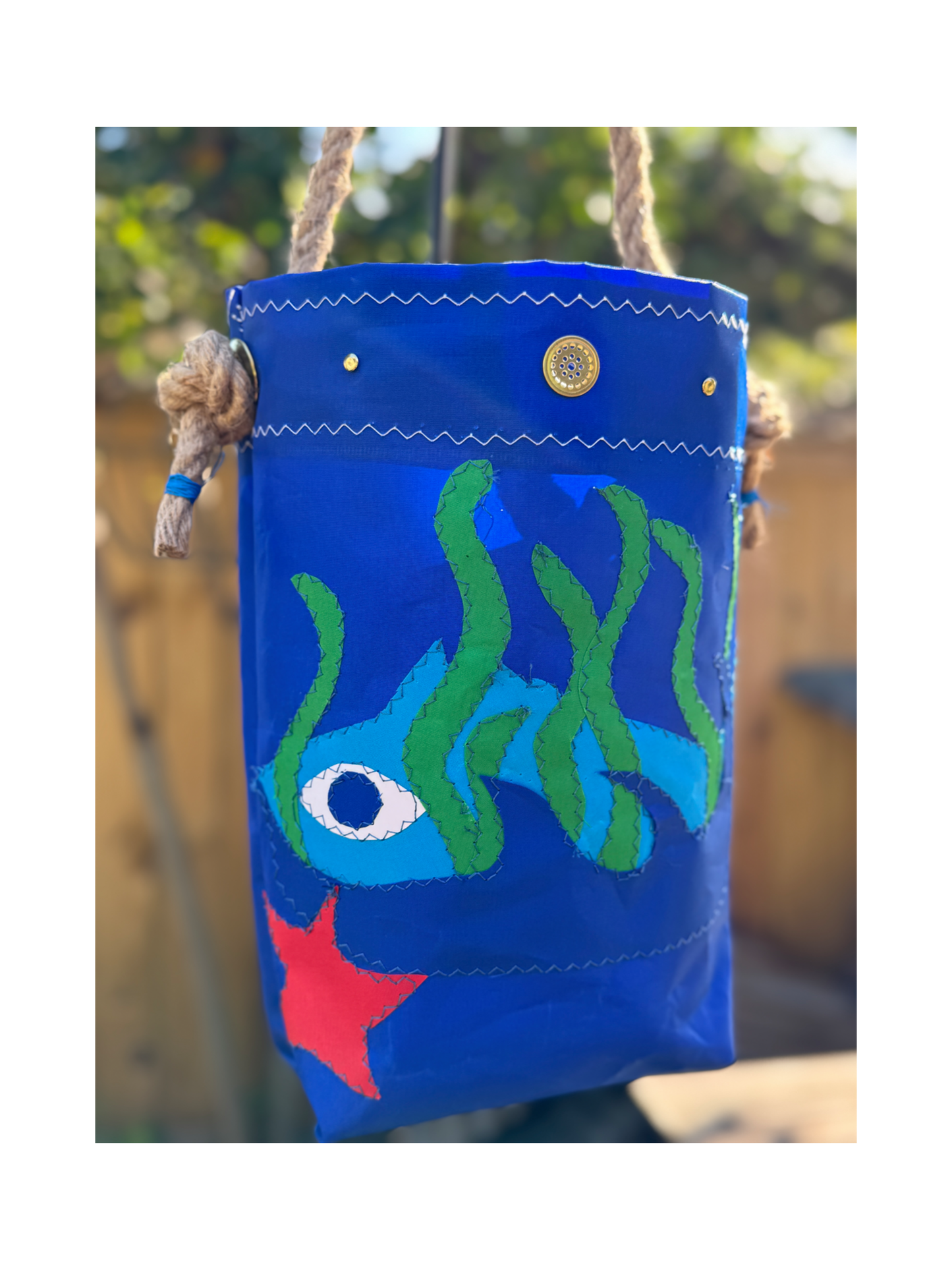 Blue Fish in Seaweed