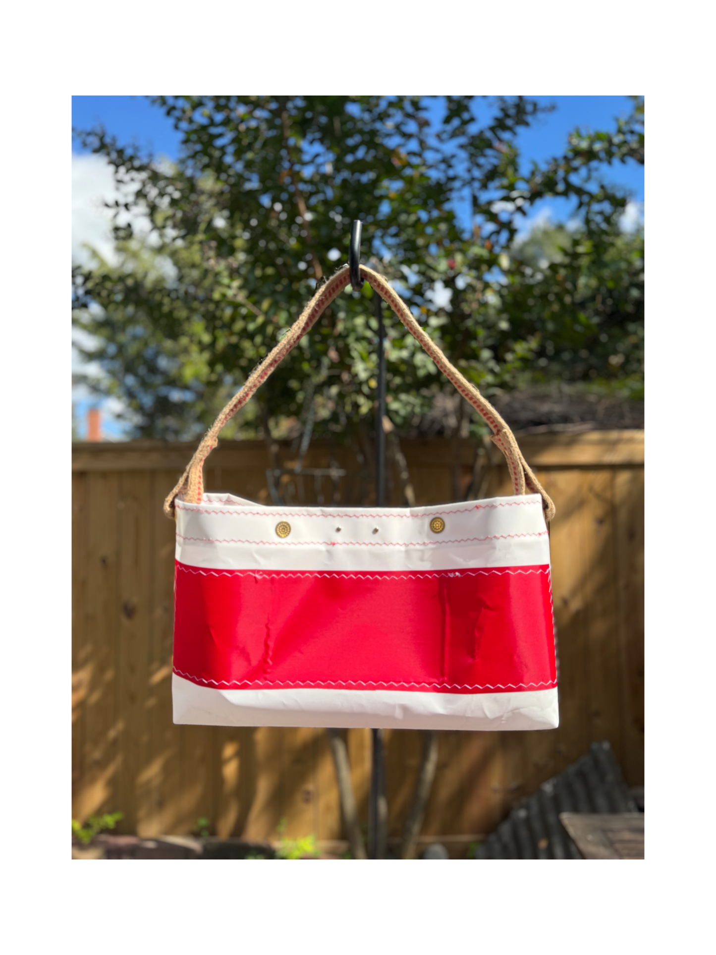 Red Dog Fish Sailcloth Bag