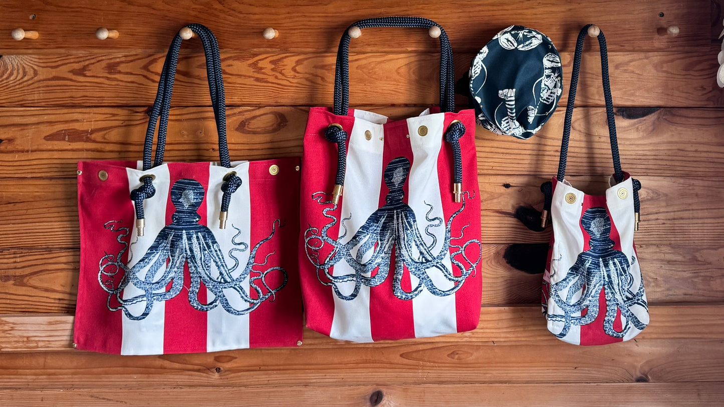 The Shrimpy Bag in American Cephalopod - A Limited Edition Fabric