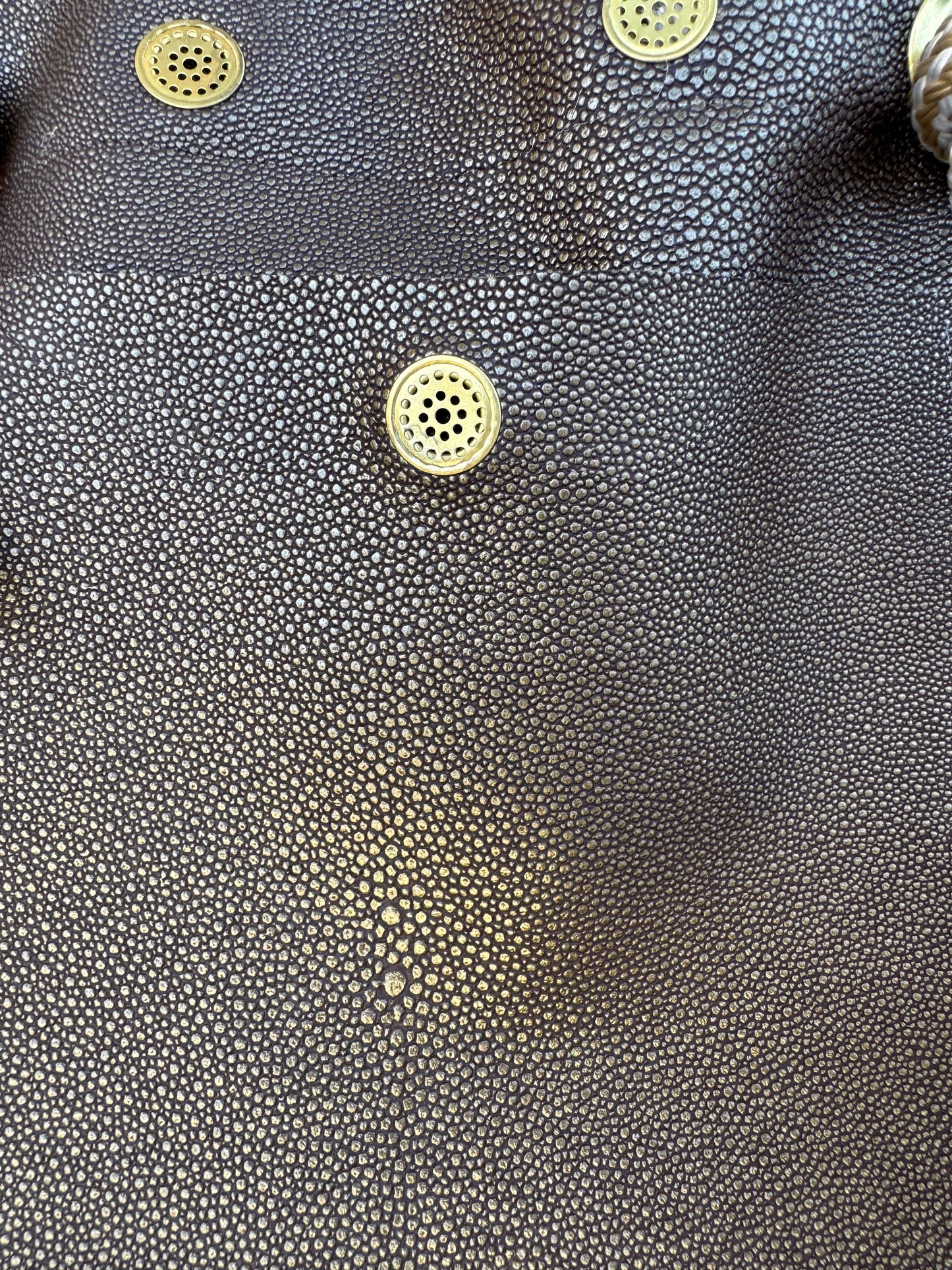 The Tall Bouy Bag in Shagreen Vinyl Horseshoe Crab