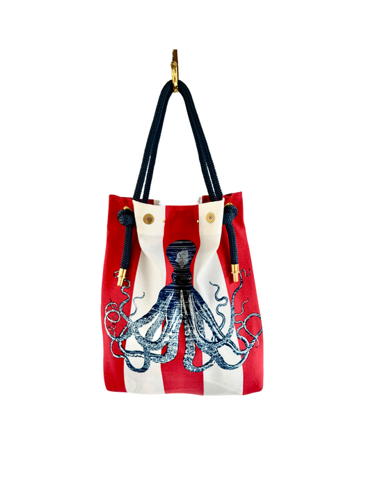 The Tall Buoy Bag in American Cephalopod - Limited Edition Fabric