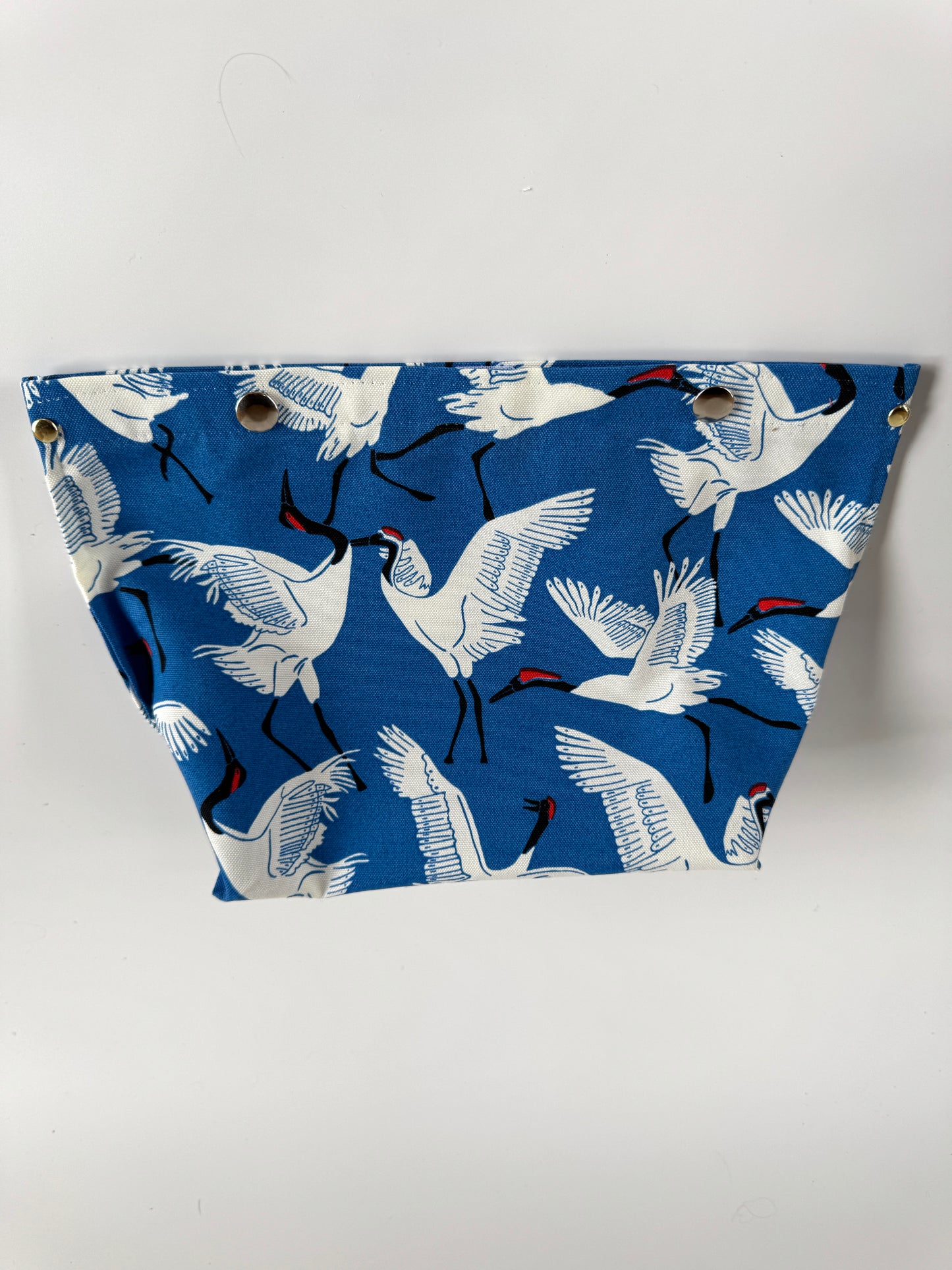 Itty Bitty Ditty Dancing Cranes on Blue