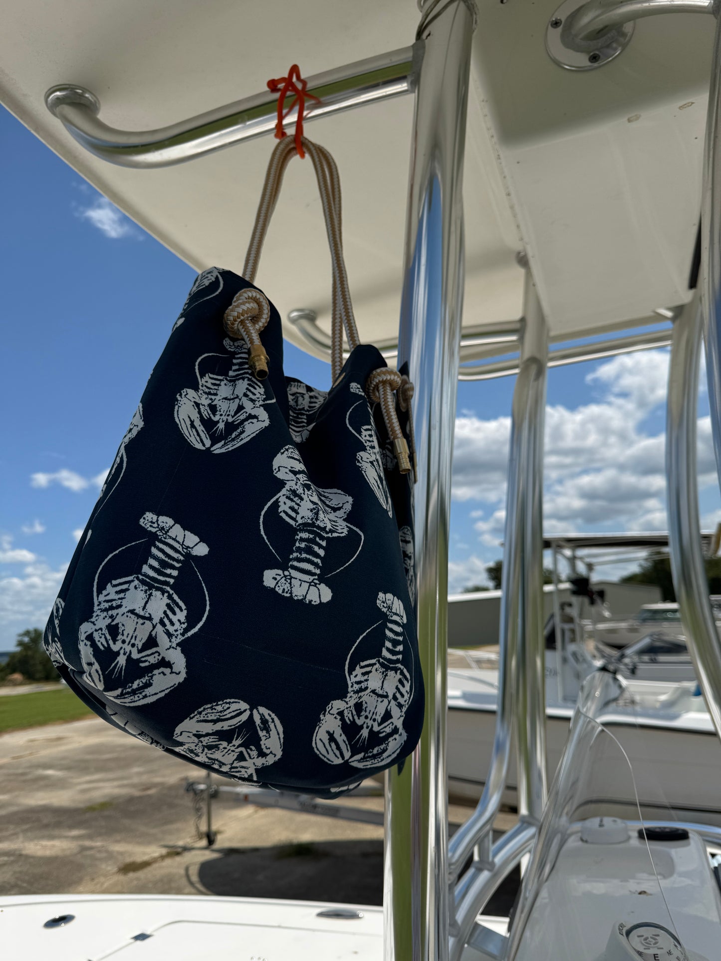 The Tall Buoy Bag in Lobster Party