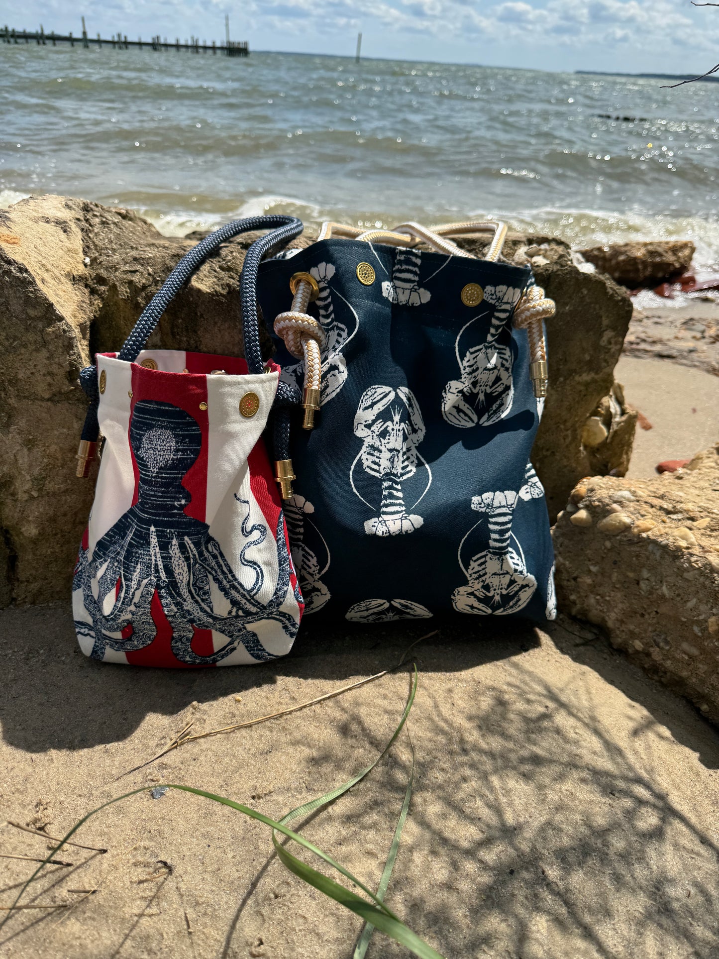 The Shrimpy Bag in American Cephalopod - A Limited Edition Fabric