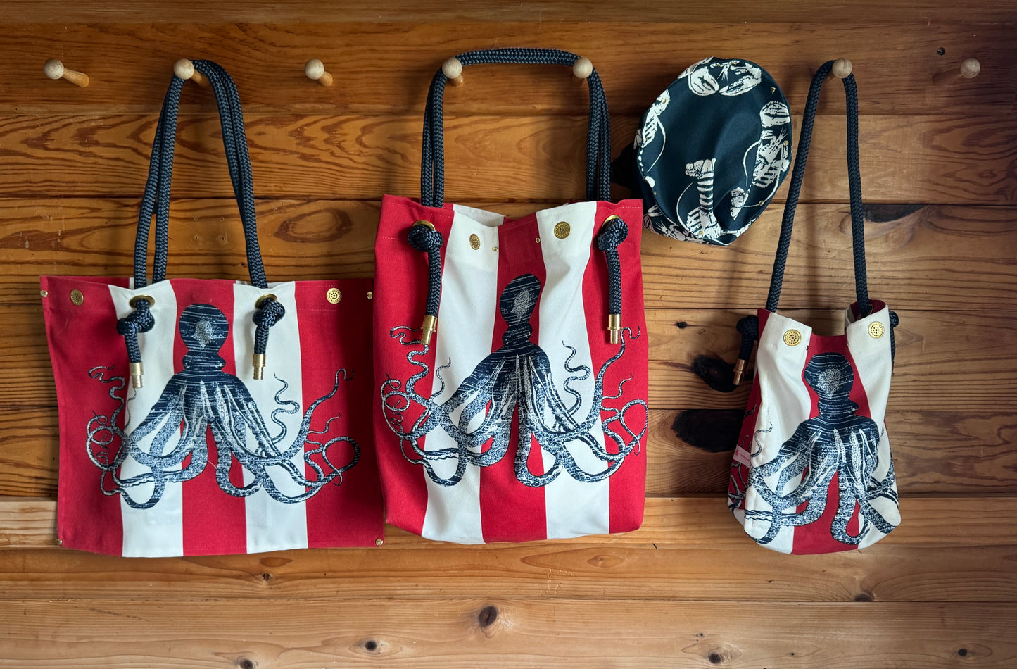 The Tall Buoy Bag in American Cephalopod - Limited Edition Fabric