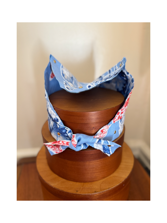 The Skipper Scarf in Carolina Blue Oceans #2