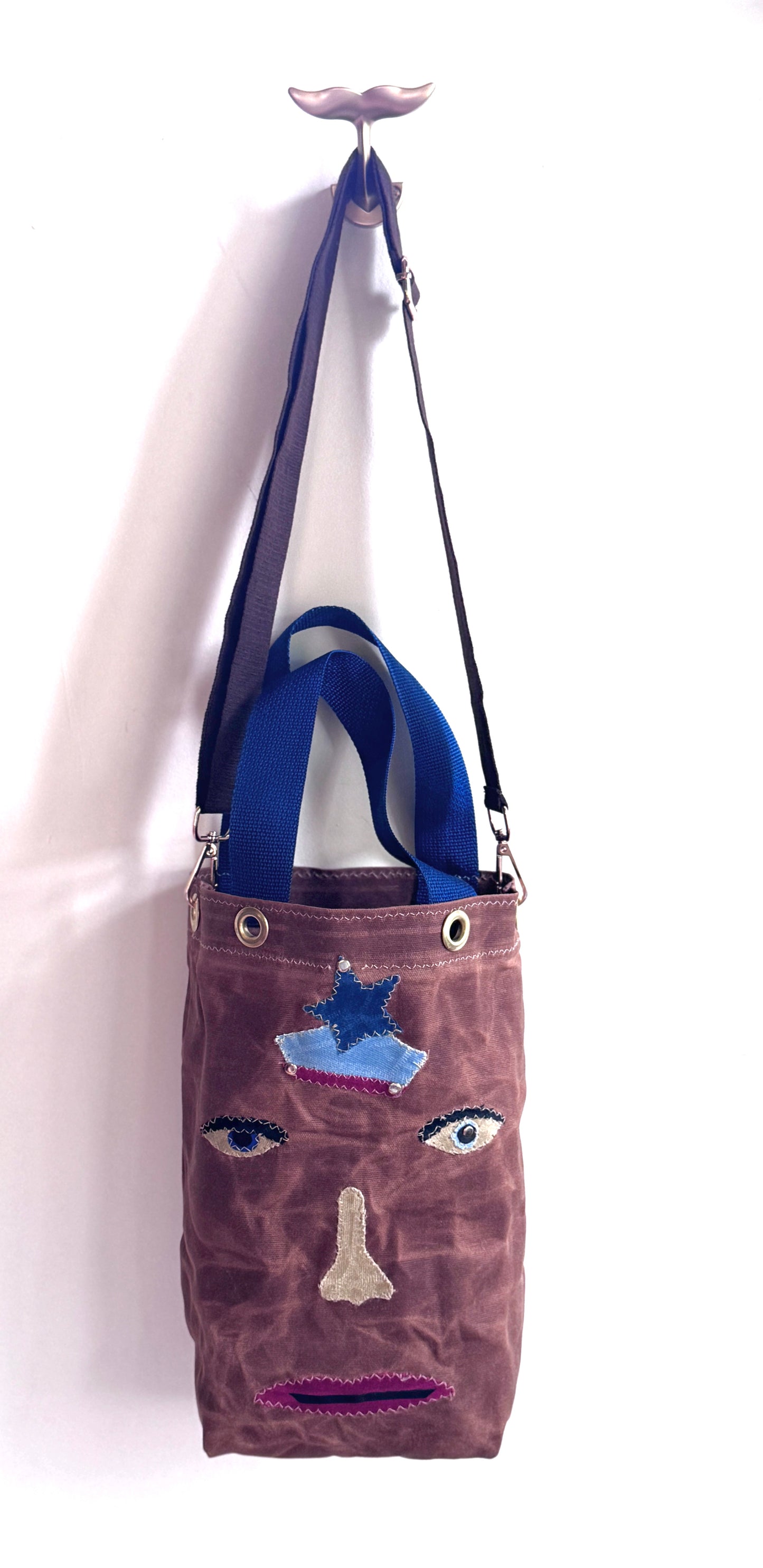 SKIPPER-ELLI Face Bag on Saddle Waxed Cotton