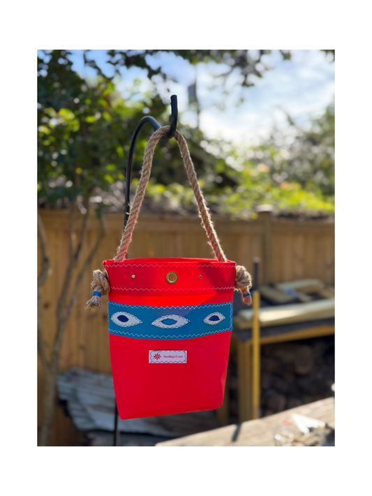 Googley Eyes Fish Eye Bag in Red