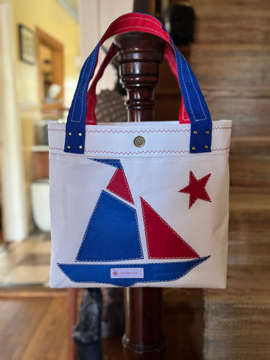 250 Celebration Sloop Sailcloth Tote Bag