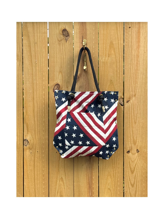The Tippy Tote Vintage Flag