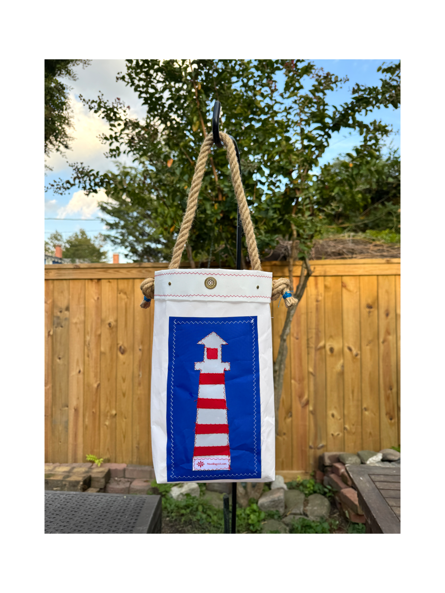 Sailcloth Lighthouse Bucket Bag #4