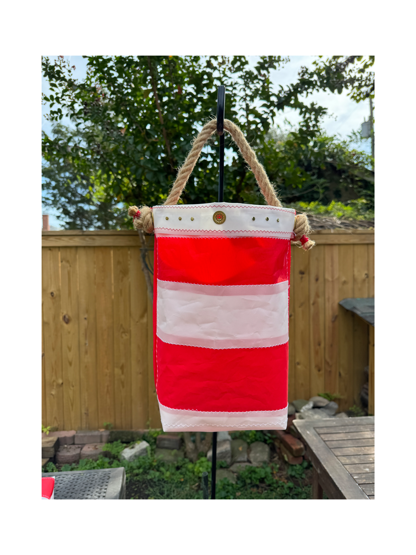 Sailcloth Lighthouse Bucket Bag #3