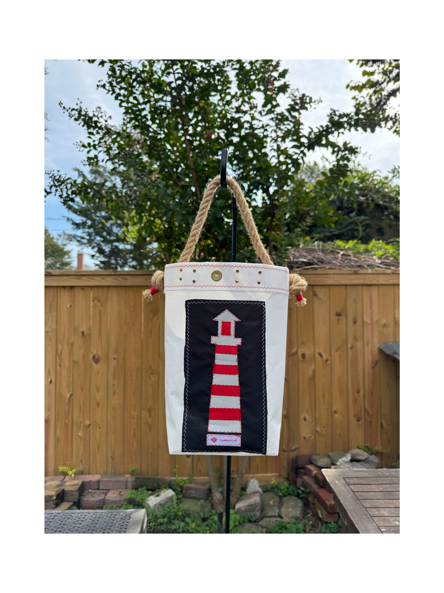 Sailcloth Lighthouse Bucket Bag #1