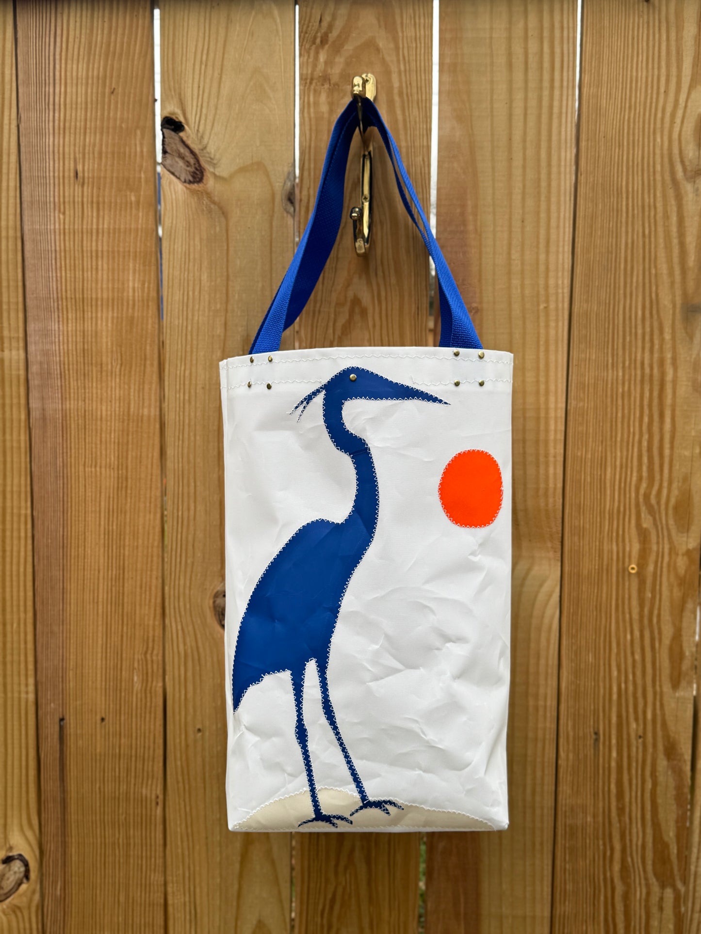 The Big Blue Heron Deep Tote