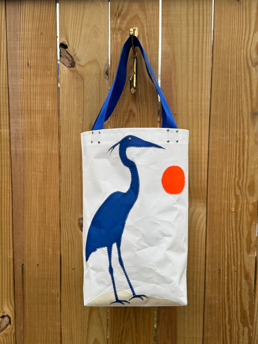 The Big Blue Heron Deep Tote