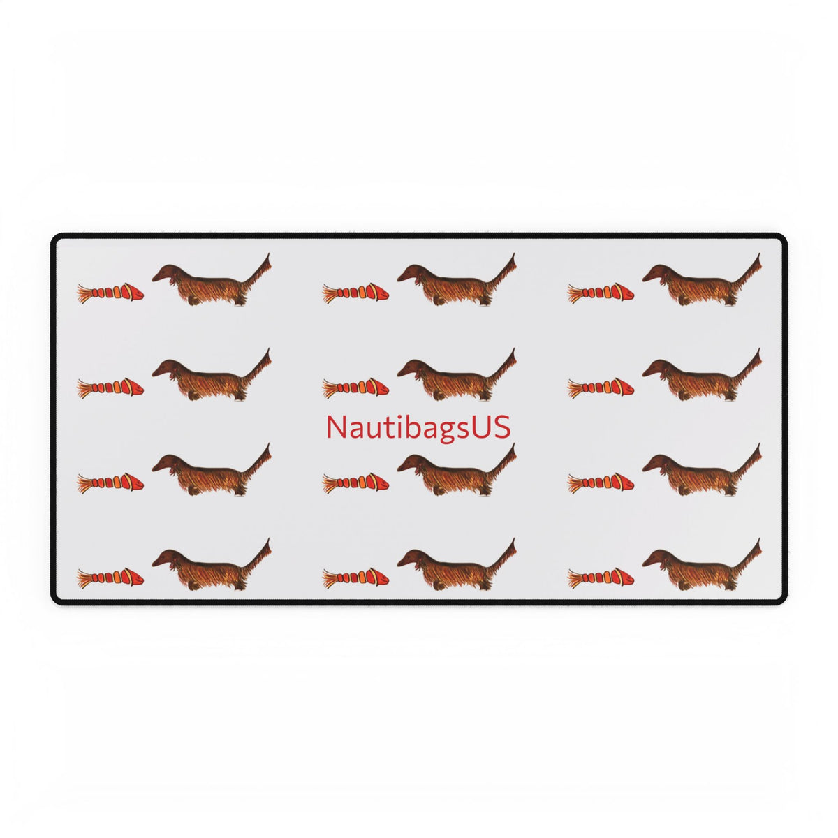 Dachshund Pattern Desk Mat – Cute Wiener Dog Mouse Pad