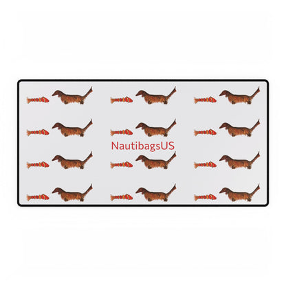 Dachshund Pattern Desk Mat – Cute Wiener Dog Mouse Pad