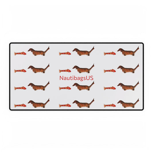 Dachshund Pattern Desk Mat – Cute Wiener Dog Mouse Pad