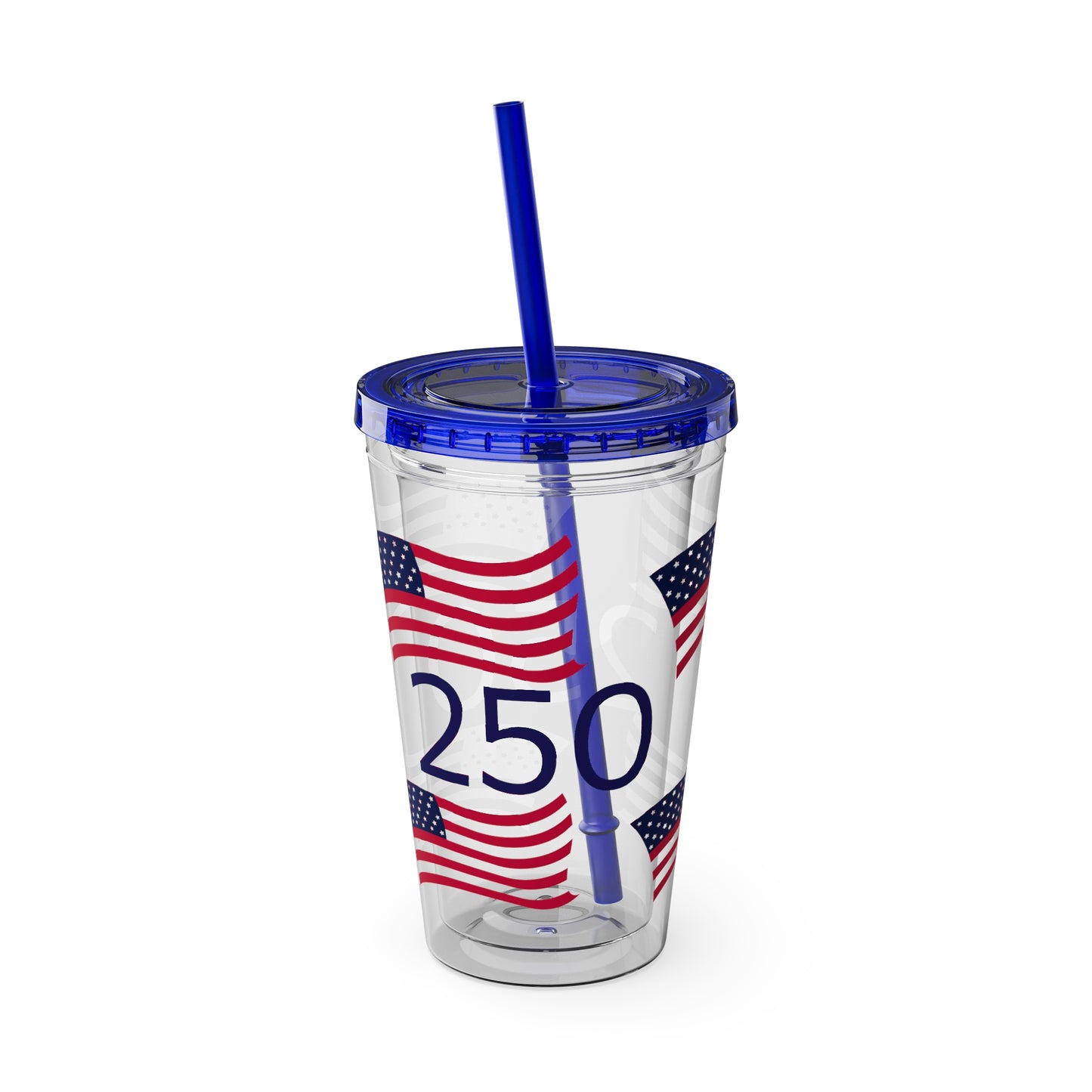 250 Celebration  16oz Tumbler with Straw