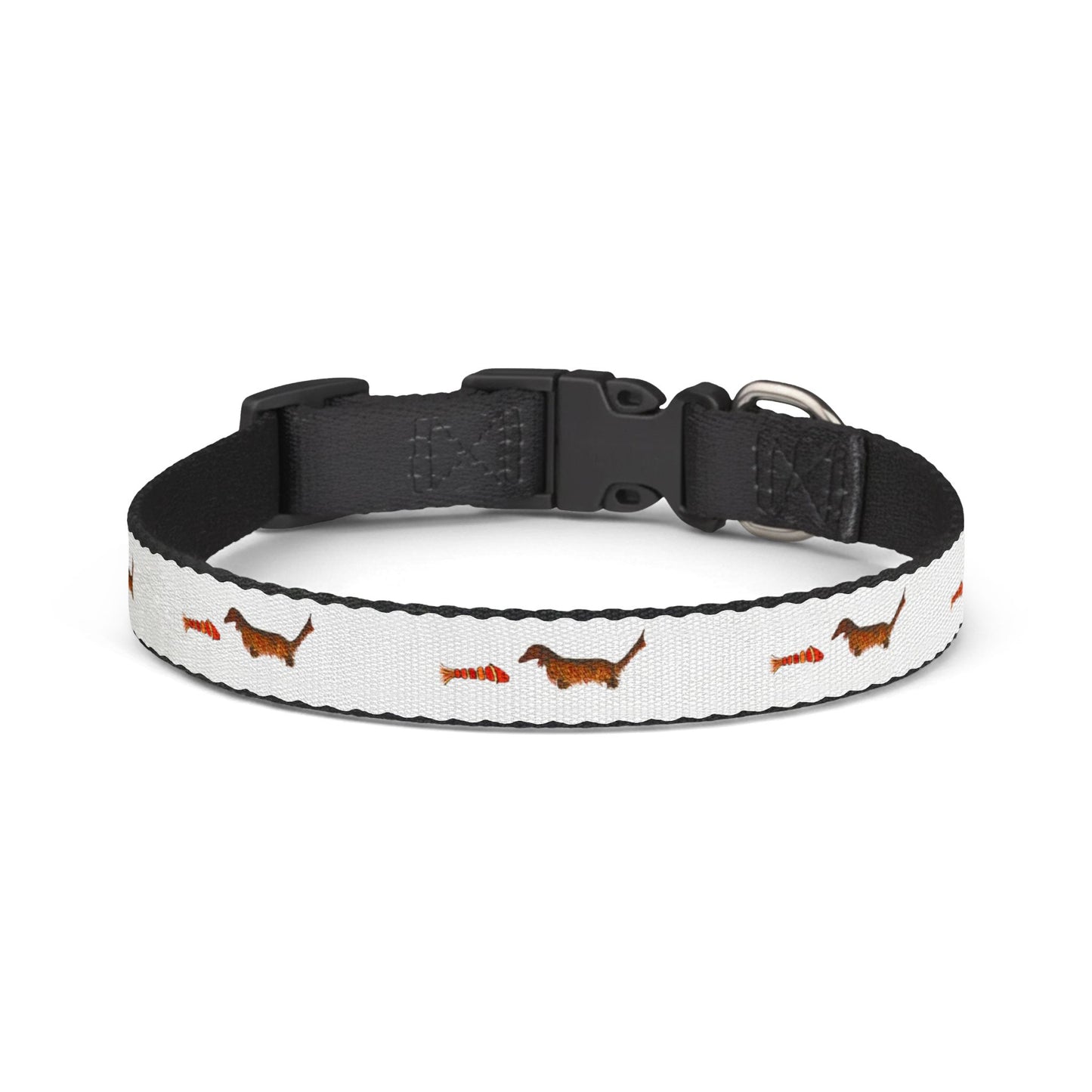 Dachshund & Fish Clip-On Pet Collar