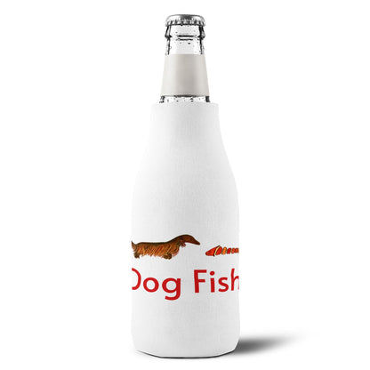 Dog Fish Zip-Up Bottle Cooler Sleeve