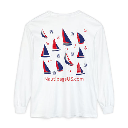 250 Nautical Sailboat Long Sleeve Tee