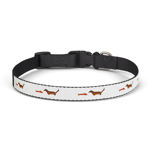 Dachshund & Fish Clip-On Pet Collar