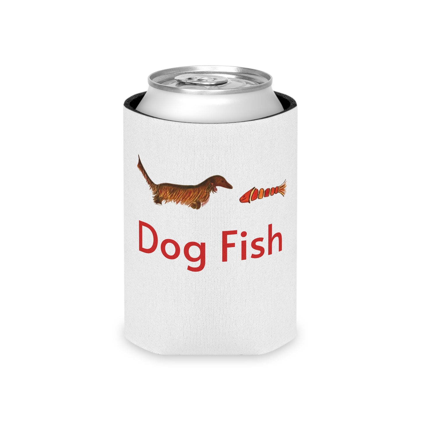 "Dog Fish" Dachshund & Fish Koozie