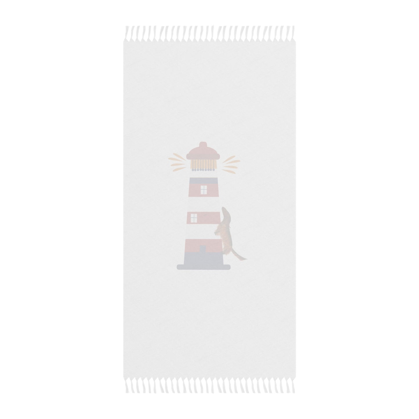 Chief Climbs the Lighthouse Beach Towel