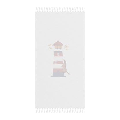 Chief Climbs the Lighthouse Beach Towel