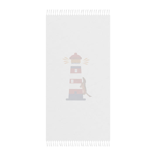 Chief Climbs the Lighthouse Beach Towel