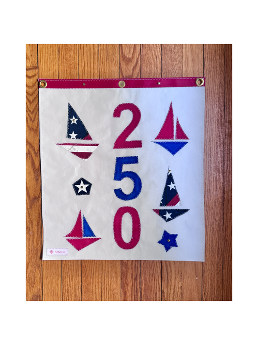 250 Tiny Boats and Stars Wall Hanging