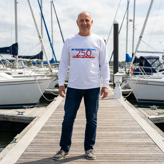 250 Nautical Sailboat Long Sleeve Tee