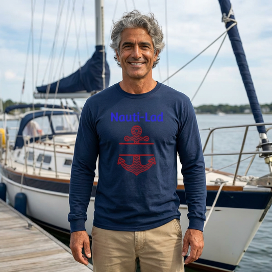 Nauti-Lad Anchor Long Sleeve T-Shirt