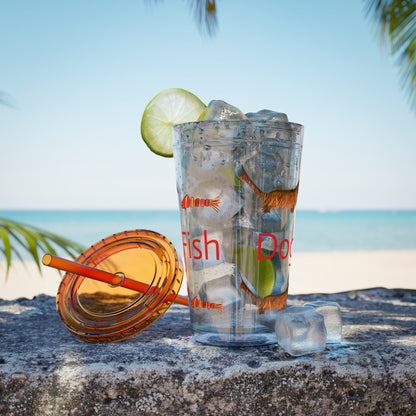 Dachsund "Dog Fish" 16oz Tumbler with Straw