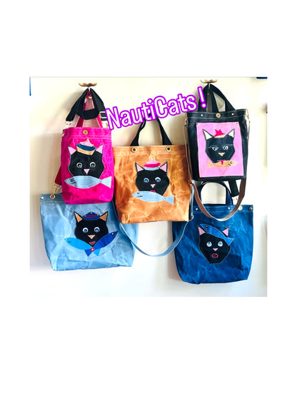 NautiCats -Catfish Bowtie Tote