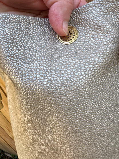 The Tall Bouy Bag in Shagreen Vinyl Shark